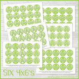 Ribbon Bottle Cap {GREEN} PRINTABLE-My Computer is My Canvas