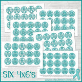 Ribbon Bottle Cap {TEAL} PRINTABLE-My Computer is My Canvas