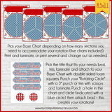 Rotating Job Chart {Red/Blue Floral} PRINTABLE-My Computer is My Canvas