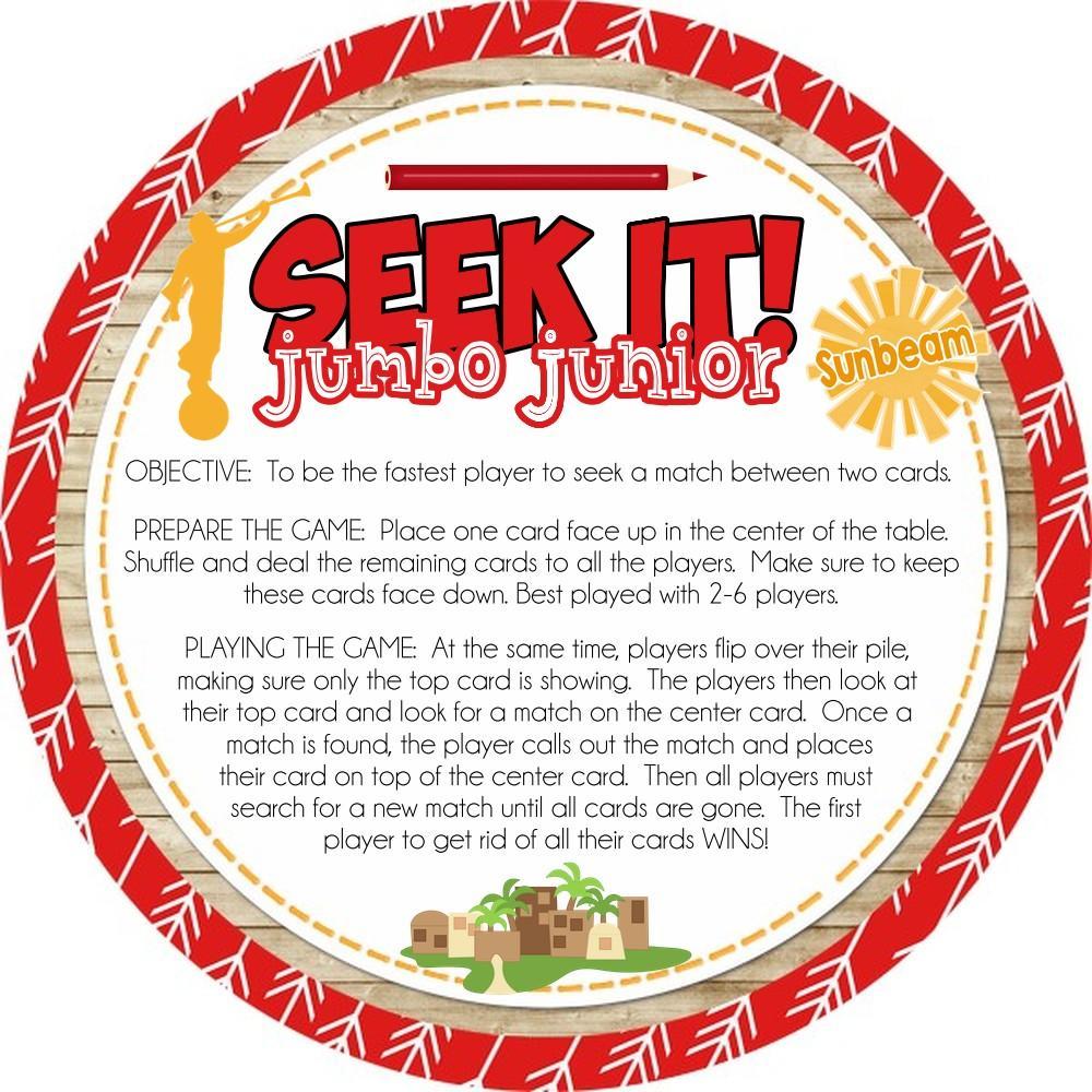 SEEK IT! Jumbo Junior {Book of Mormon & Beyond} PRINTABLE Match Game (5" Cards)-My Computer is My Canvas