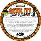 SEEK IT! Jumbo Junior {Trick or Treat} PRINTABLE Match Game (5" Cards)-My Computer is My Canvas
