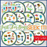 SEEK IT! {Just for Boys} PRINTABLE Matching Game-My Computer is My Canvas