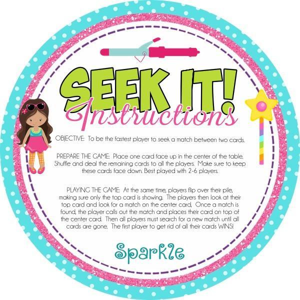SEEK IT! {Just for Girls} PRINTABLE Matching Game-My Computer is My Canvas
