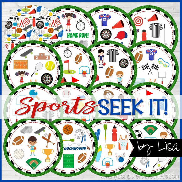 SEEK IT! {Sports} PRINTABLE Matching Game-My Computer is My Canvas