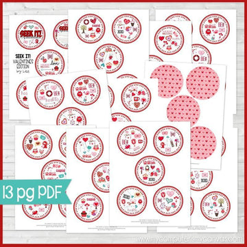 SEEK IT! {Valentine Edition} PRINTABLE Matching Game-My Computer is My Canvas