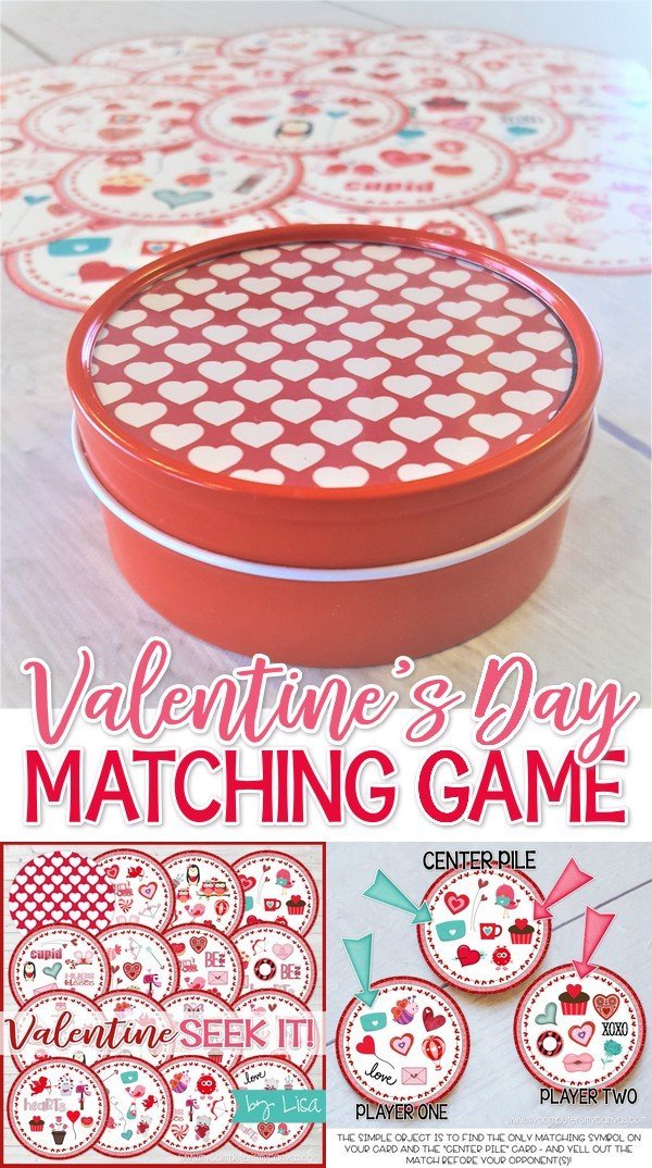 SEEK IT! {Valentine Edition} PRINTABLE Matching Game-My Computer is My Canvas