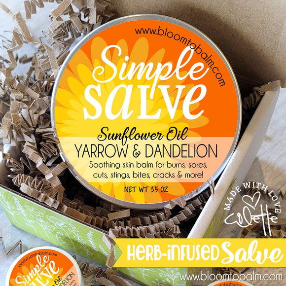SIMPLE Salve {NO ESSENTIAL OILS} - (LIMITED-TIME RELEASE: Ships 4/1-4/5)