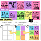 UPLIFTING QUOTE Sticky Notes {POSITIVE} PRINTABLE