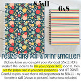 SUMMER FLORALS Color Pack {Alternate Covers/Accessories for Planners/Journals} PRINTABLE
