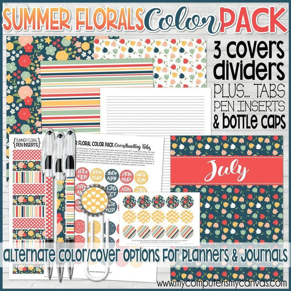 Printable Summer Planner Journal To Color