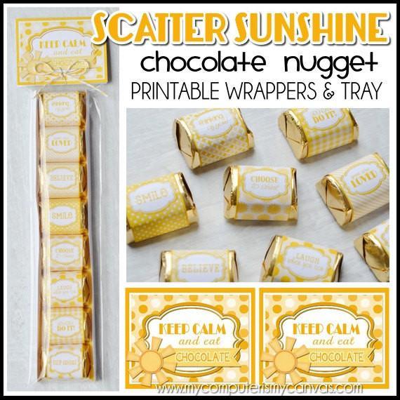 Scatter Sunshine NUGGET Wrappers PRINTABLE-My Computer is My Canvas