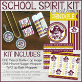 School or TEAM Spirit Kit {Personalized} PRINTABLES-My Computer is My Canvas