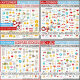 Scripture Sticker {Clipart Style} BUNDLE - PRINTABLE