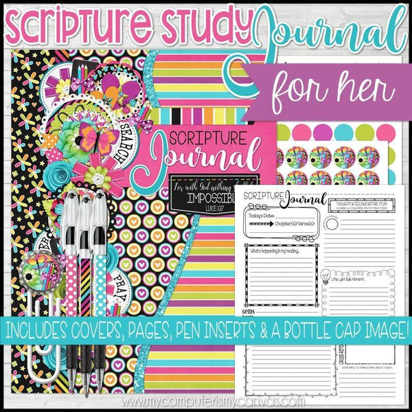 Tag and Tabs Themed - Bible Journaling Digital Download set