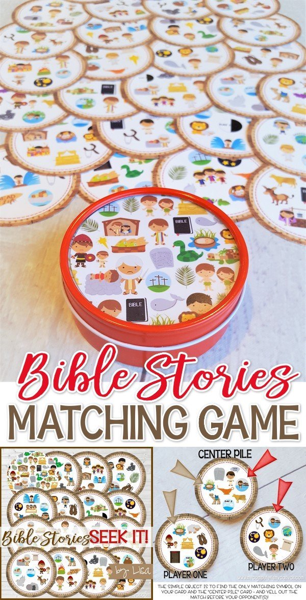 Seek IT! {Bible Stories Edition} PRINTABLE Matching Game-My Computer is My Canvas