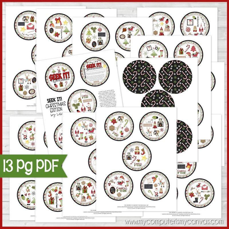 Seek IT! {Christmas Edition} PRINTABLE Matching Game-My Computer is My Canvas