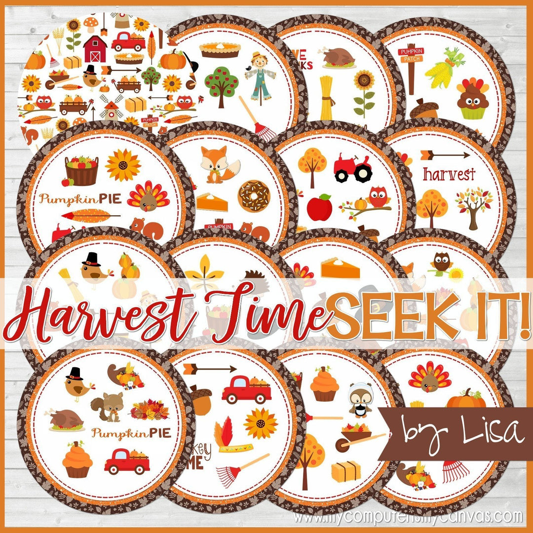 Seek IT! {Harvest Time Edition} PRINTABLE Matching Game-My Computer is My Canvas