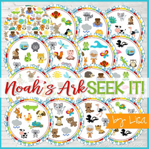 Seek IT! {Noah's Ark Edition} PRINTABLE Matching Game-My Computer is My Canvas