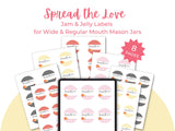 Spread the LOVE Mason Jar Labels (Printable)