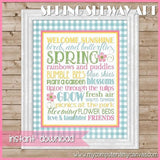 Spring or May Flowers Subway Art PRINTABLE-My Computer is My Canvas