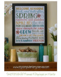 Spring or May Flowers Subway Art PRINTABLE-My Computer is My Canvas