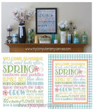 Spring or May Flowers Subway Art PRINTABLE-My Computer is My Canvas