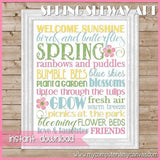 Spring or May Flowers Subway Art PRINTABLE-My Computer is My Canvas