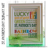 St. Patrick's Day or March Subway Art PRINTABLE-My Computer is My Canvas