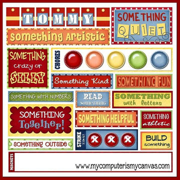 Subway Art Chore Chart & Boredom Buster PRINTABLE-My Computer is My Canvas