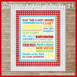 Summer or August Subway Art PRINTABLE-My Computer is My Canvas