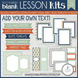 DIY Sunday Lesson Kit #10 {Blank Editable Template} PRINTABLE-My Computer is My Canvas