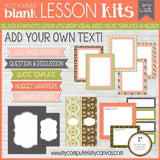 DIY Sunday Lesson Kit #12 {Blank Editable Template} PRINTABLE-My Computer is My Canvas