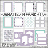 DIY Sunday Lesson Kit #3 {Blank Editable Template} PRINTABLE-My Computer is My Canvas
