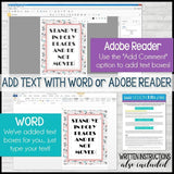 DIY Sunday Lesson Kit #3 {Blank Editable Template} PRINTABLE-My Computer is My Canvas