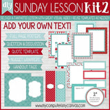 DIY Sunday Lesson Kit BUNDLE A (Kits 1, 2 & 3} PRINTABLE-My Computer is My Canvas