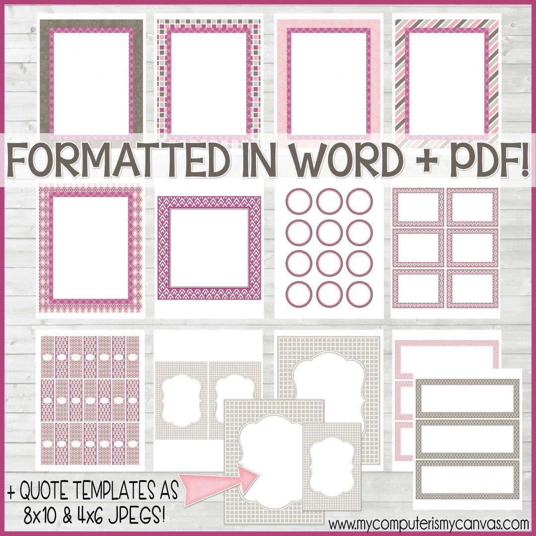 DIY Sunday Lesson Kit BUNDLE B (Kits 4, 5 & 6} PRINTABLE-My Computer is My Canvas