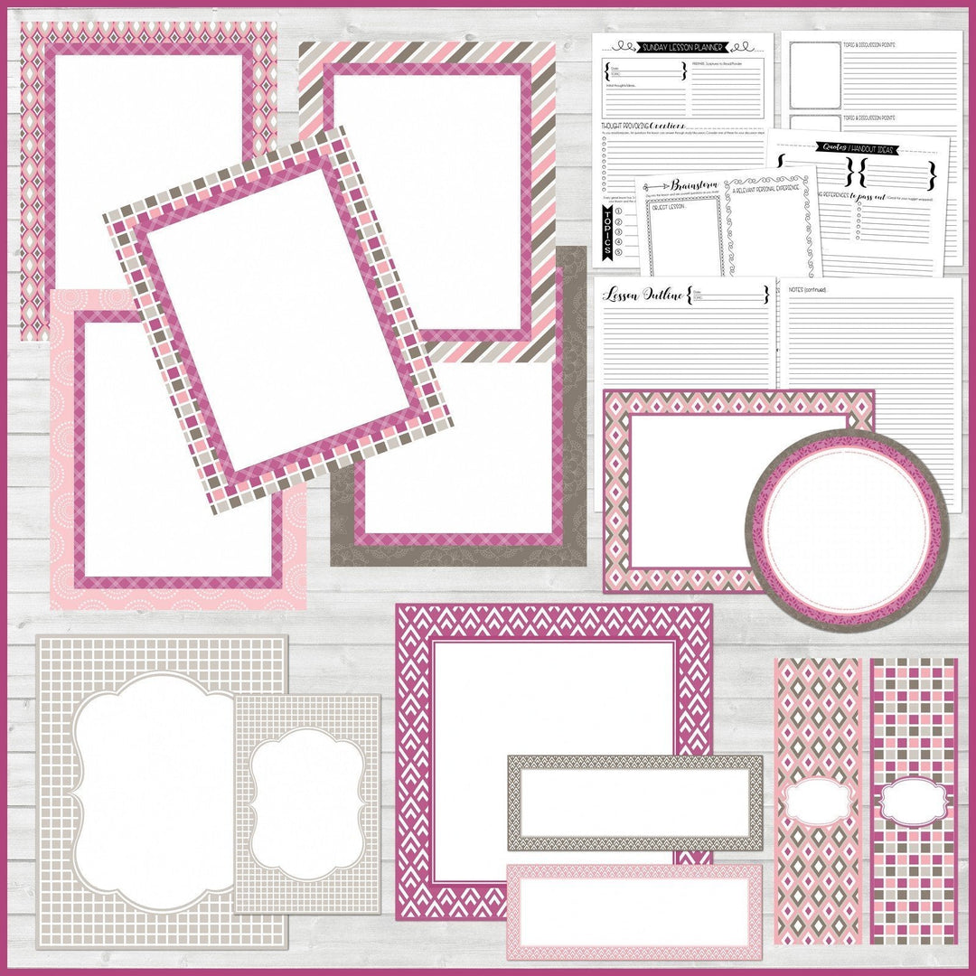 DIY Sunday Lesson Kit BUNDLE B (Kits 4, 5 & 6} PRINTABLE-My Computer is My Canvas