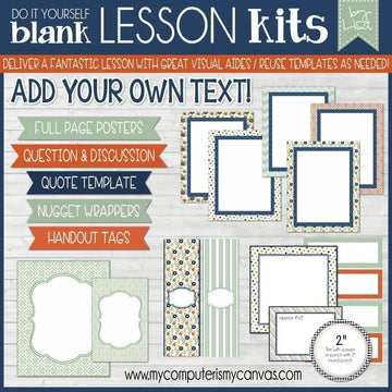 DIY Sunday Lesson Kit BUNDLE D (Kits 10, 11 & 12} PRINTABLE-My Computer is My Canvas
