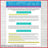 Tags & Wrappers Gift Bundle {STRAWBERRY} PRINTABLE-My Computer is My Canvas