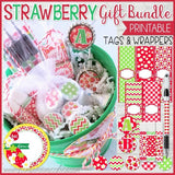 Tags & Wrappers Gift Bundle {STRAWBERRY} PRINTABLE-My Computer is My Canvas