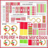 Tags & Wrappers Gift Bundle {STRAWBERRY} PRINTABLE-My Computer is My Canvas