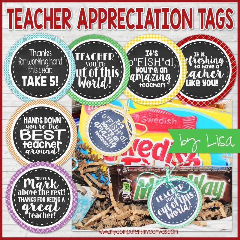 Teacher Appreciation {Gift Tag Kit} Printable – My Computer Is My Canvas |  Bloom To Balm