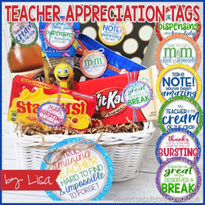 Teacher Appreciation {Gift Tag Kit} SET #2 PRINTABLE-My Computer is My Canvas