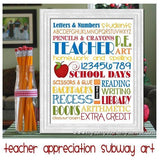 Teacher School Days Subway Art PRINTABLE-My Computer is My Canvas