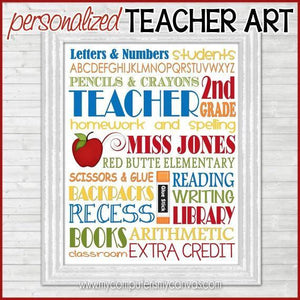 Teacher Subway Art {Personalized} PRINTABLE-My Computer is My Canvas