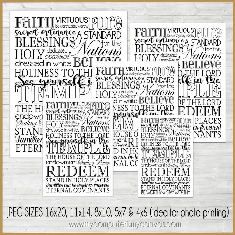 Temple Subway Art {FULL SIZE} PRINTABLE-My Computer is My Canvas