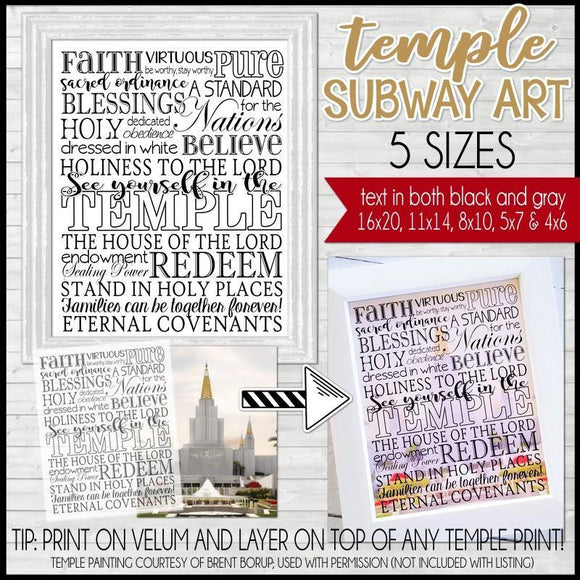 Temple Subway Art {FULL SIZE} PRINTABLE-My Computer is My Canvas