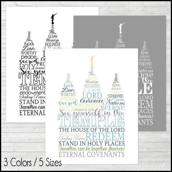 Temple Subway Art PRINTABLE-My Computer is My Canvas