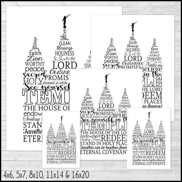 Temple Subway Art PRINTABLE-My Computer is My Canvas