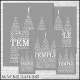 Temple Subway Art PRINTABLE-My Computer is My Canvas